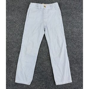 Hope & Henry Boys Seersucker Pants Blue White Stripe Organic Cotton Size 6